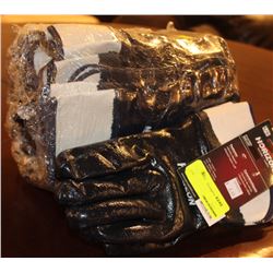 ONE DOZEN OF LARGE BLACK HORIZON COATED GLOVES