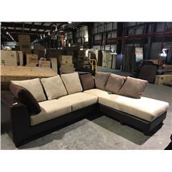 NEW 5000 MICROFIBRE MULTITONE SECTIONAL