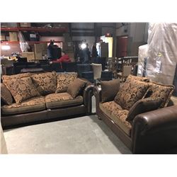 NEW 3290 UPHOLSTERED NAILHEAD SOFA W/LOVESEAT