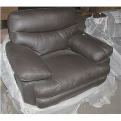 LINDA BROWN LEATHER CHAIR
