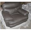 Image 1 : LINDA BROWN LEATHER CHAIR