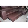 Image 1 : PARSON BROWN SECTIONAL PULLOUT BED W/ STORAGE
