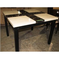 MOSTAR FAUX MARBLE PUB TABLE ONLY