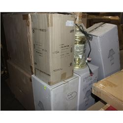 LOT OF 8 ASSORTED LAMPS NO SHADES