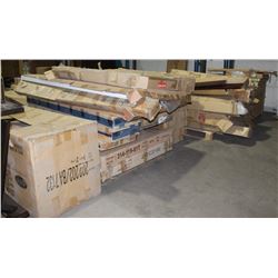 LOT OF 4 PALLETS OF MISC RAILS, BEDS, DINING TABLE