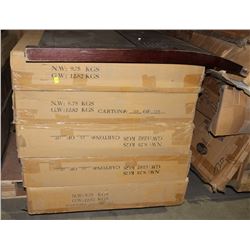 PALLET OF 5 QUEEN FOOTBOARD & 1 HEADBOARD