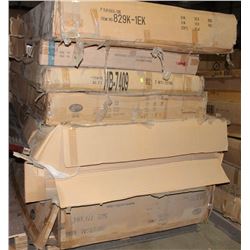 PALLET OF 5 QUEEN HEADBOARDS & 2 KING HEADBOARDS