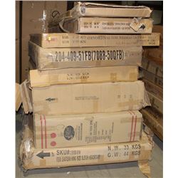 PALLET OF 4 KING FOOTBOARDS & 3 QUEEN FOOTBOARDS