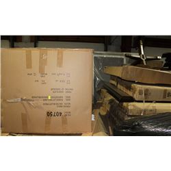 LOT OF MISC, BOXSPRING, MATTRESS, TABLES