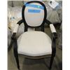 Image 1 : WHITE CHAIR WITH ARMS