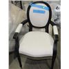 Image 1 : WHITE CHAIR WITH ARMS