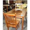 Image 1 : POVERMORY OAK TABLE WITH 6 CHAIRS