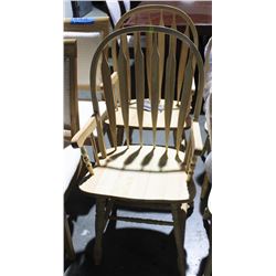 LOT OF 2 NATURAL PILOT ARMCHAIRS