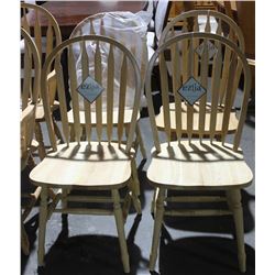 LOT OF 4 MOSCA NATURAL SIDE CHAIRS