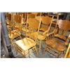 Image 1 : LOT OF 7 OAK ARMCHAIRS, 6 LIGHT & 1 MEDIUM