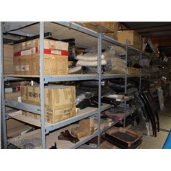 9 SEC OF EZ RECT RACKING W/ SHELFS & CONTAINS