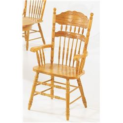 120 ZAREENA LIGHT OAK ARM CHAIRS