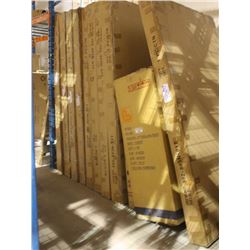 LOT OF 9 TABLES NO LEGS & 1 CHEST