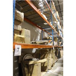 LOT OF MISC OPEN BOXES PARTS, TABLES & CHAIRS