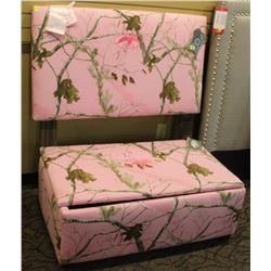 DUCK COMMANDER SINGLE PINK CAMO BED W/ STORAGE BOX