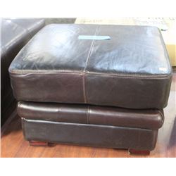 ROLIO LEATHER OTTOMAN