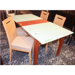 DOLA TABLE WITH 4 CHAIRS & BUTTERFLY LEAF