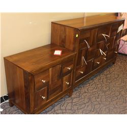 MEDFORD NIGHT TABLE,DRESSER & MIRROR
