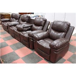 NEW NORWICH BROWN RECLINING SOFA/LOVESEAT/CHAIR
