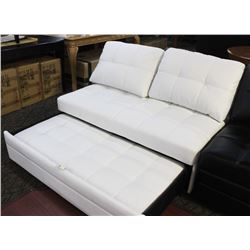EUGENE WHITE LOVESEAT WITH PULLOUT BED