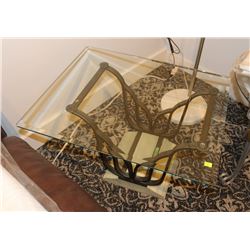 TULIP GLASS END TABLE