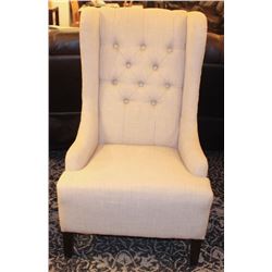 VALENCIA BONE FABRIC ACCENT CHAIR