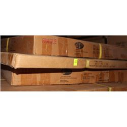 ATHENA ROUND WOOD, METAL, GLASS TOP COFFEE TABLE