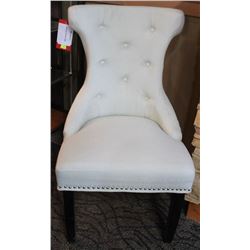 LOT OF 2 SERENA CREAM ACCENT CHAIR