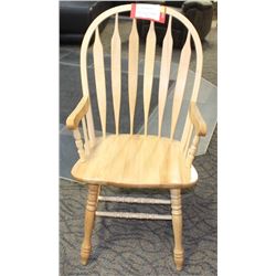 LOT OF 6 NATURAL PILOT ARMCHAIRS