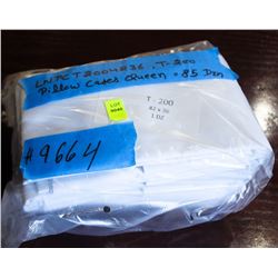 ONE DOZEN OF T200 QUEEN PILLOW CASES