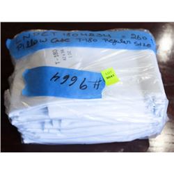 ONE DOZEN OF T180 REGULAR SIZE PILLOW CASES