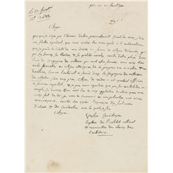 Pierre-Simon Laplace Autograph Letter Signed