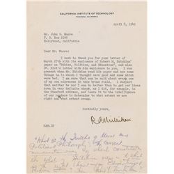 Robert A. Millikan Typed Letter Signed