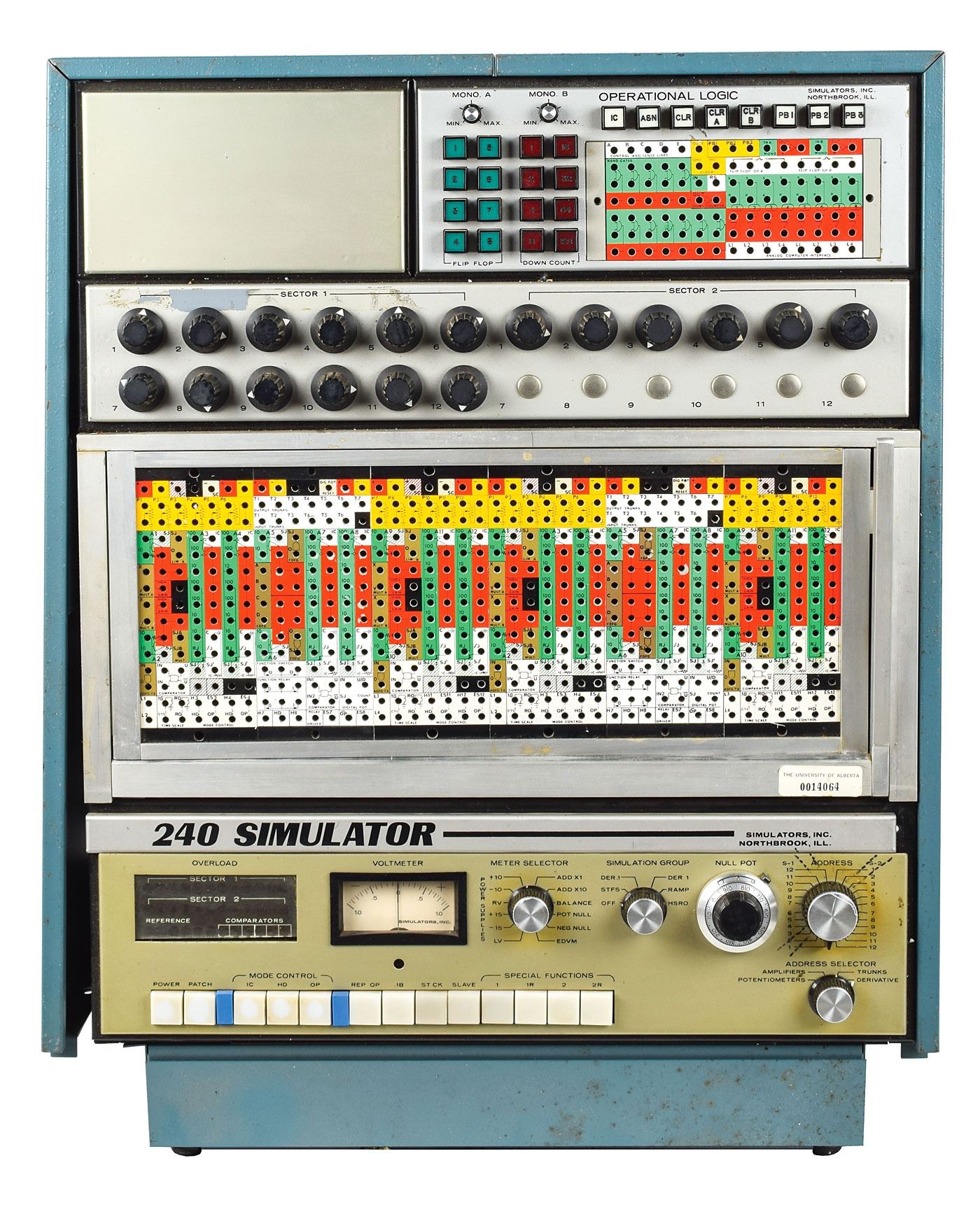 Simulator 240 Analog Computer with Patchboard