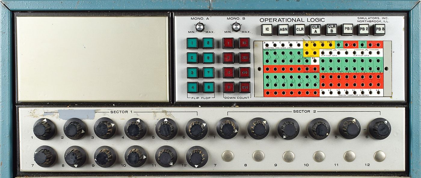 Simulator 240 Analog Computer with Patchboard