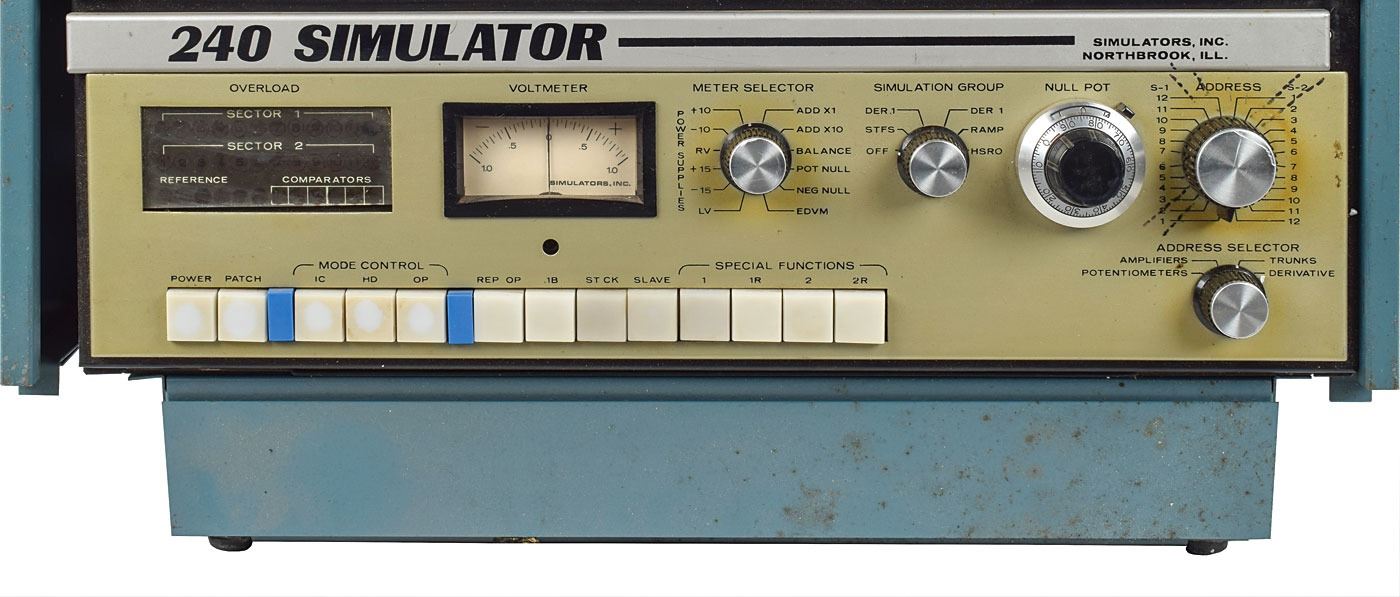 Simulator 240 Analog Computer with Patchboard