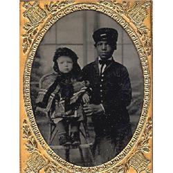 Ambrotype, Photographer's Child and his Black Care-giver