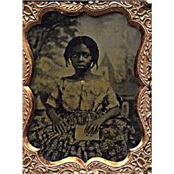 Ambrotype, Black Girl in Yellow Blouse