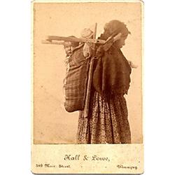 Cabinet Cards, Indian Woman & Children3 more cabinet cards by Hall & Lowe, Winnipeg. 3 views of crad