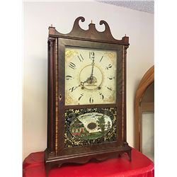 Eli Terry Pillar and Scroll Shelf Clock