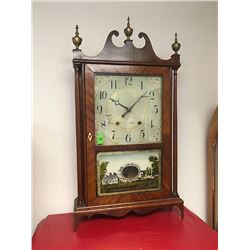 E. Terry & Sons Pillar and Scroll Clock