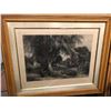 Image 1 : Antique Etching, Framed