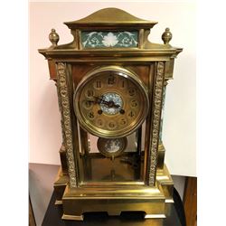 Crystal Regulator Clock with Wedgewood