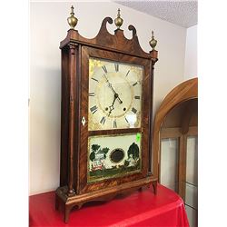 Eli & Samuel Terry Pillar and Scroll Shelf Clock