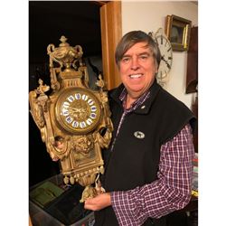 French Bronze Cartel Clock